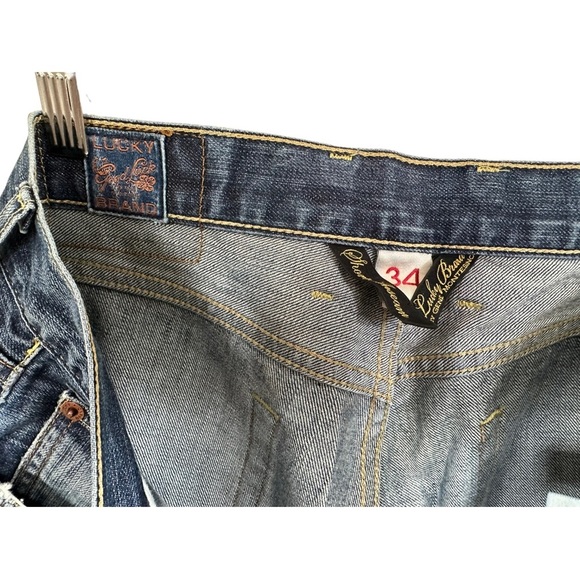 Lucky Brand Men's 181 Relaxed Fit Straight in Ol Chevy Nova Wash Size 34 - Picture 7 of 12